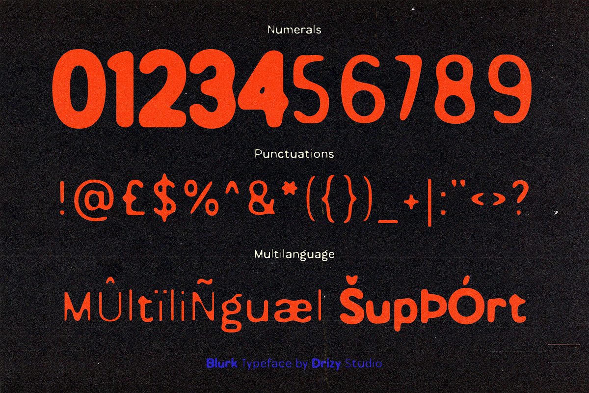 Blurk – Ultra Modern Font, a Sans Serif Font by Drizy (Photo 6 of 10)