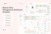 Beauty Clinic Management Dashboard, an UI Kit Template by peterdraw (Thumbnail 1 of 7)
