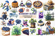 Watercolor Blueberry PNG Clipart, a Food Illustration by SugarCloudStudioArt (Thumbnail 1 of 6)