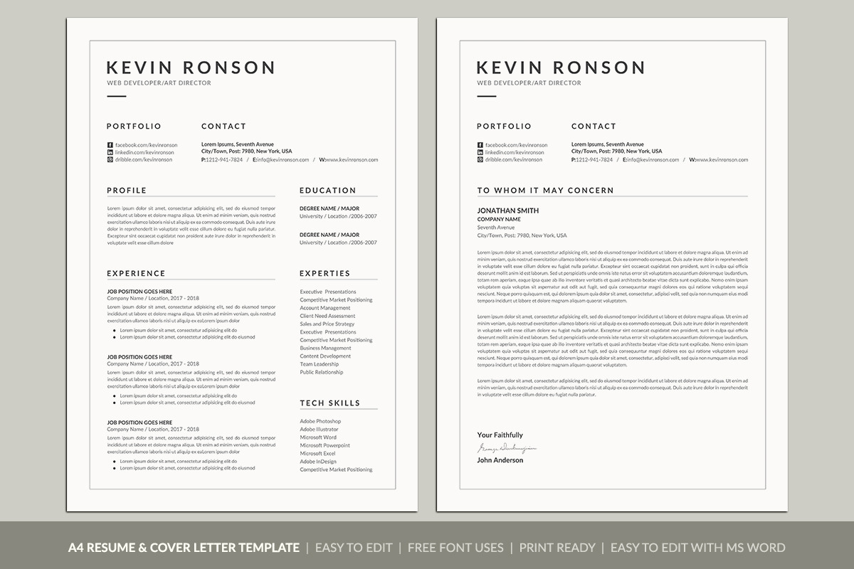 Resume/CV, a Resume Template by deviserpark (Photo 6 of 6)