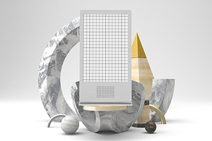 Abstract Signage Mockup, an Advertising Mockup by Qaleb Studio