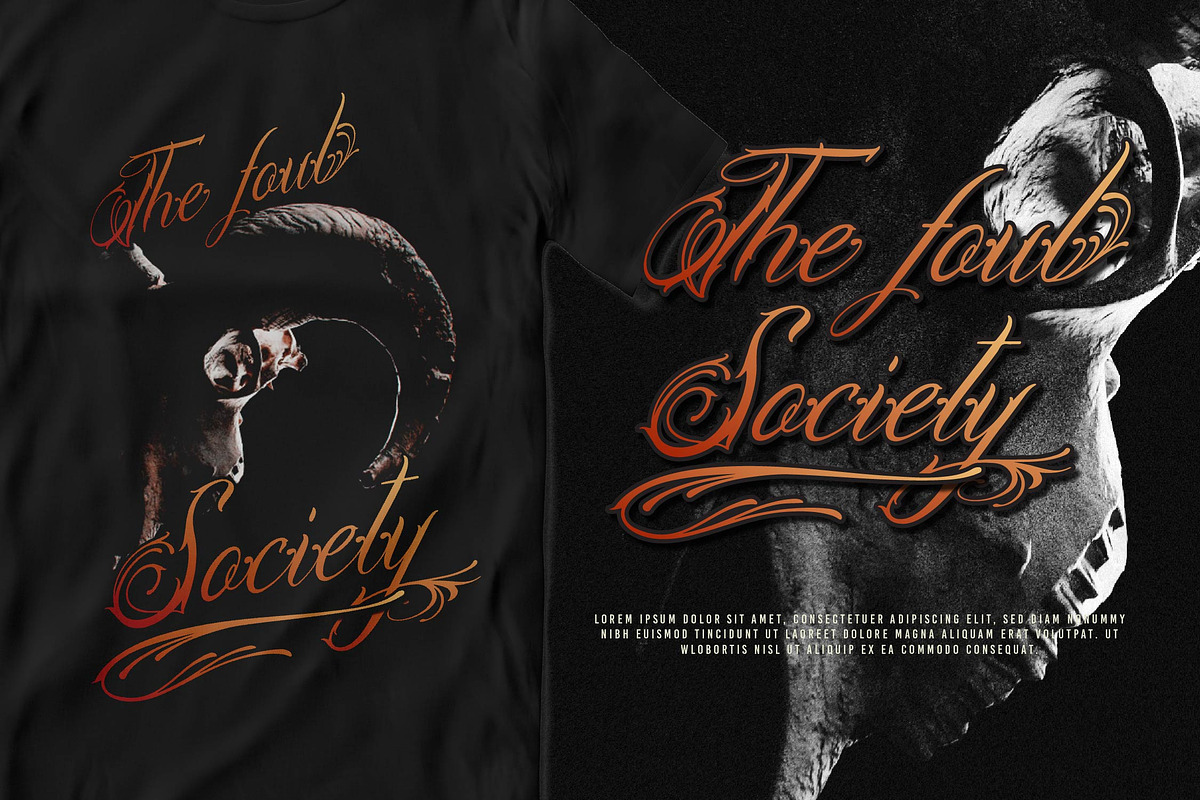 Lentamy Ebigail | Tattoo Script, a Script Font by Denustudios (Photo 9 of 14)
