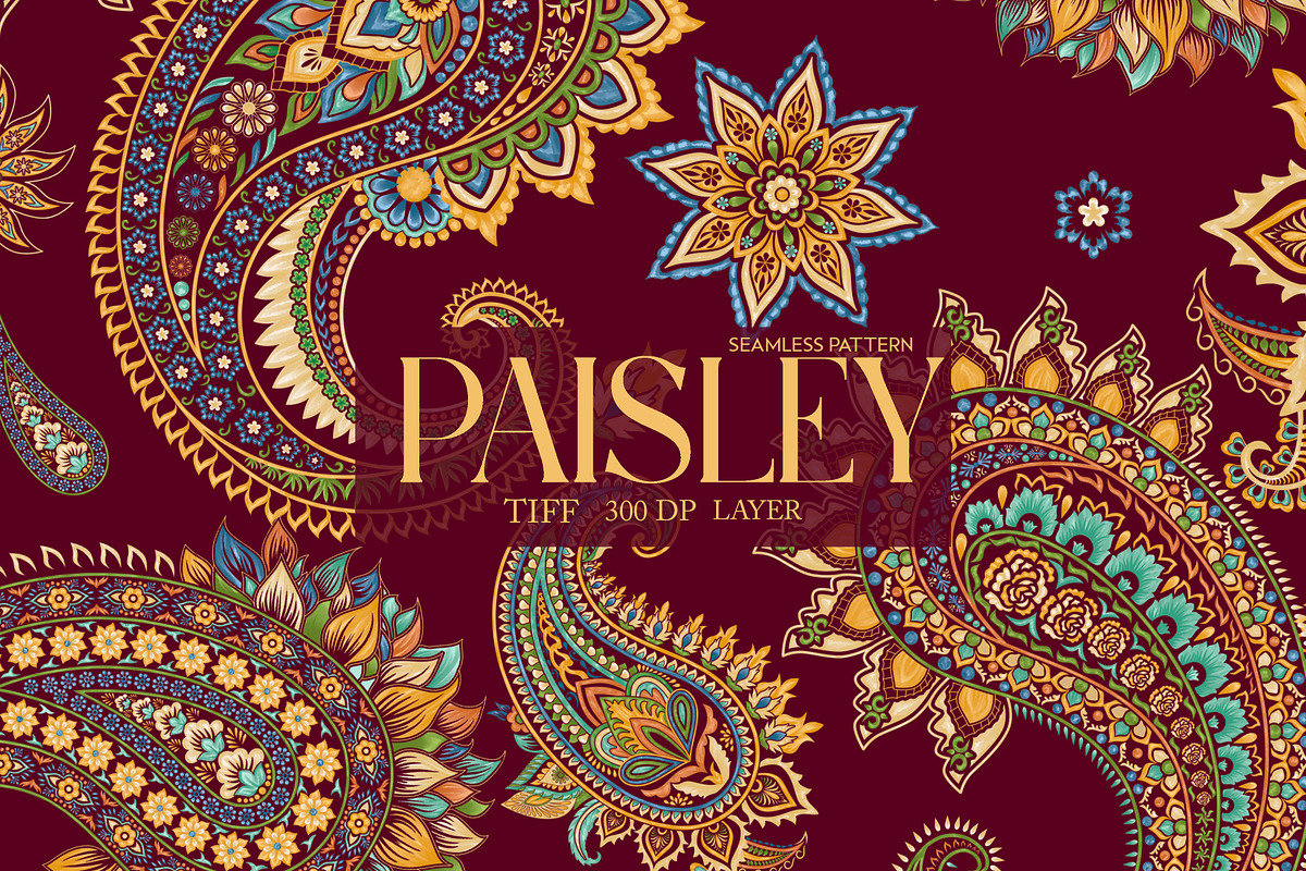 Paisley Traditional Seamless Pattern, a Pattern Graphic by Fabrivo (Photo 1 of 10)