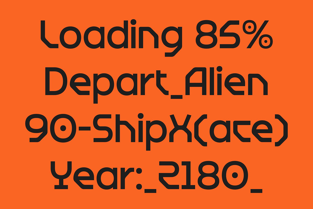 CS General – Futuristic Display Font, a Sans Serif Font by Craft Supply Co. (Photo 7 of 8)