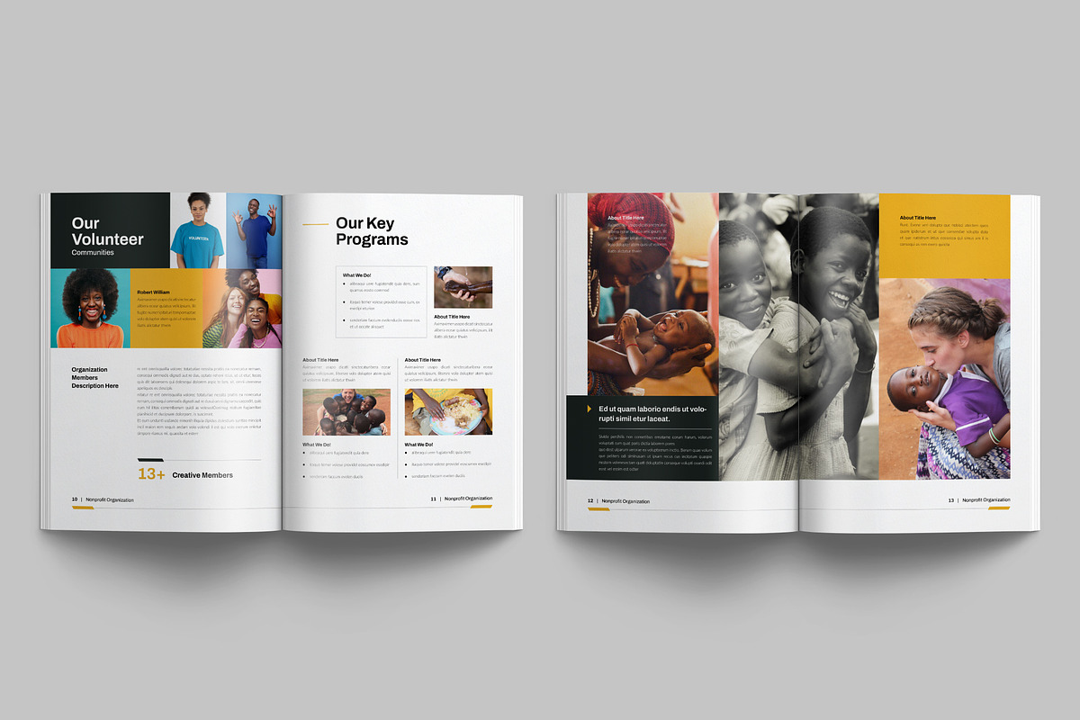 Nonprofit Org. Brochure Template, a Brochure Template by NorthPeak (Photo 6 of 9)
