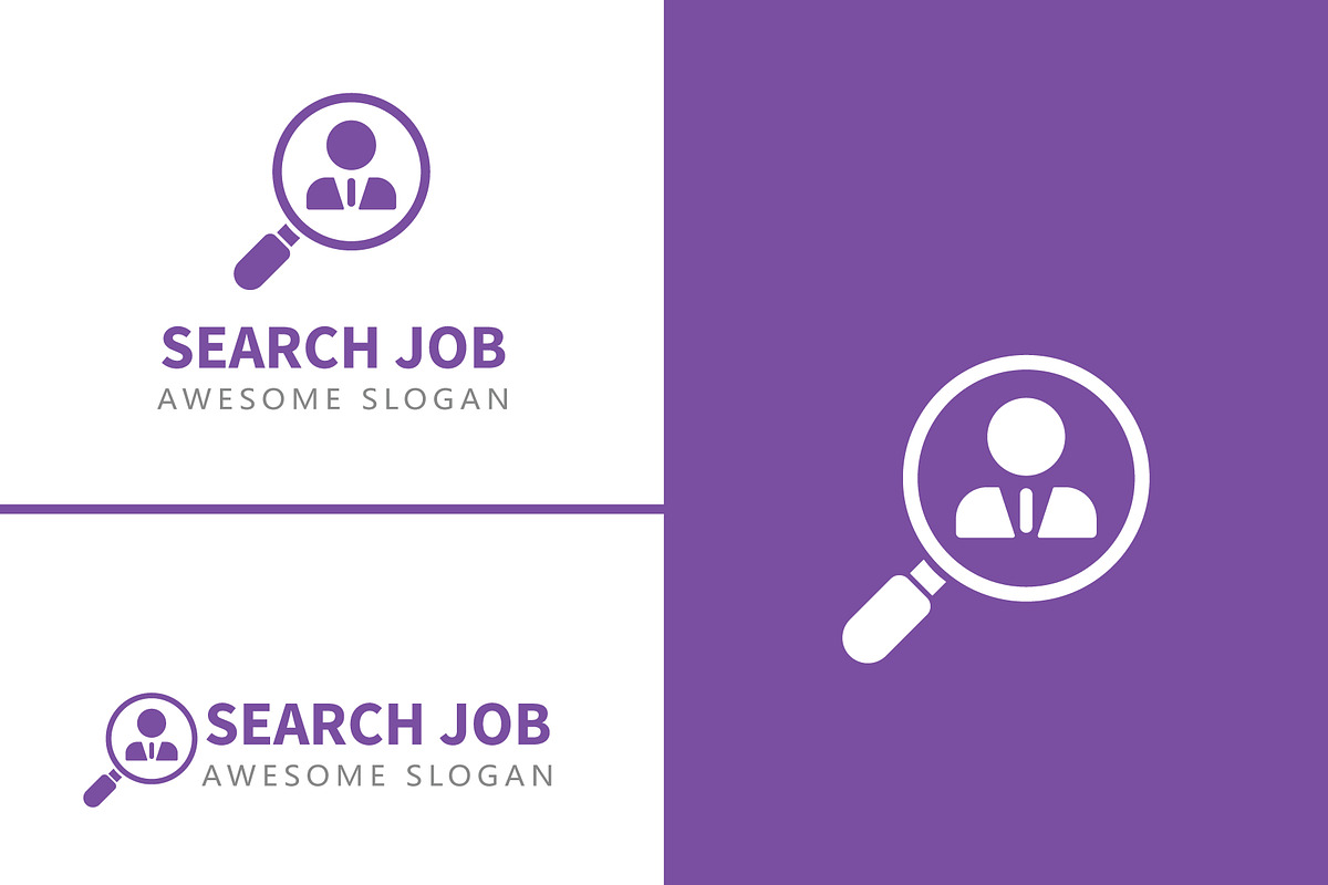 Creative job search logo, a Branding & Logo Template by Toufiqul