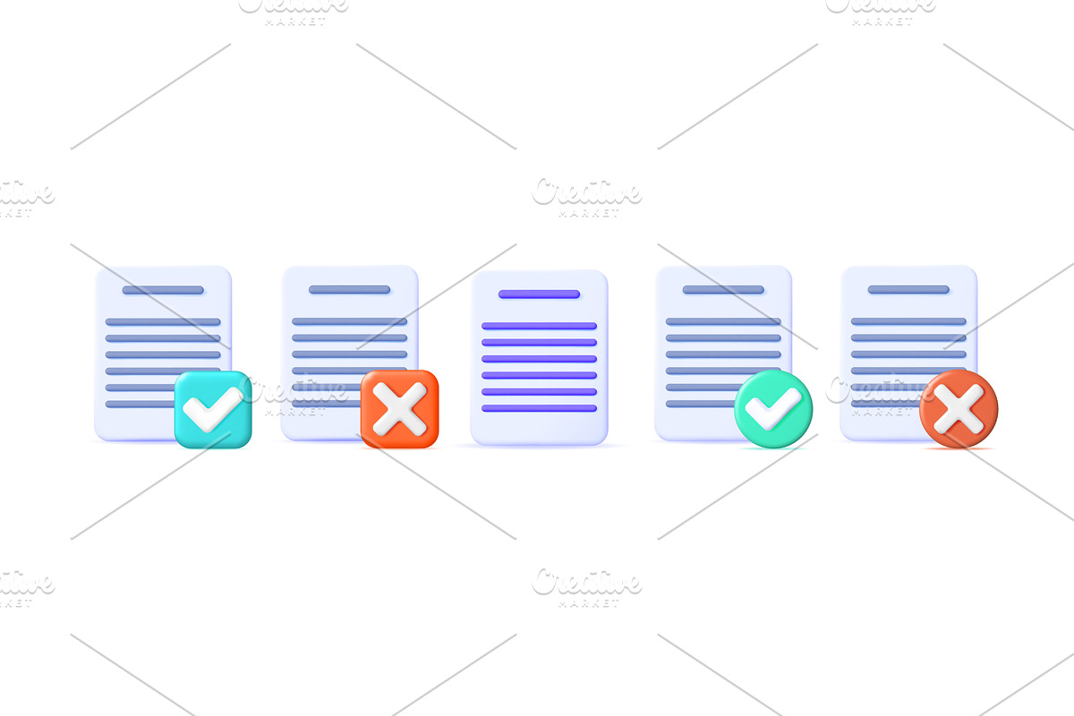 Document processing illustration, a Technology Illustration by Abscent