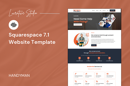 Handyman Squarespace Template