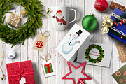 Vector Christmas set for postcards, an Object Illustration by Zarica Art (Thumbnail 3 of 3)