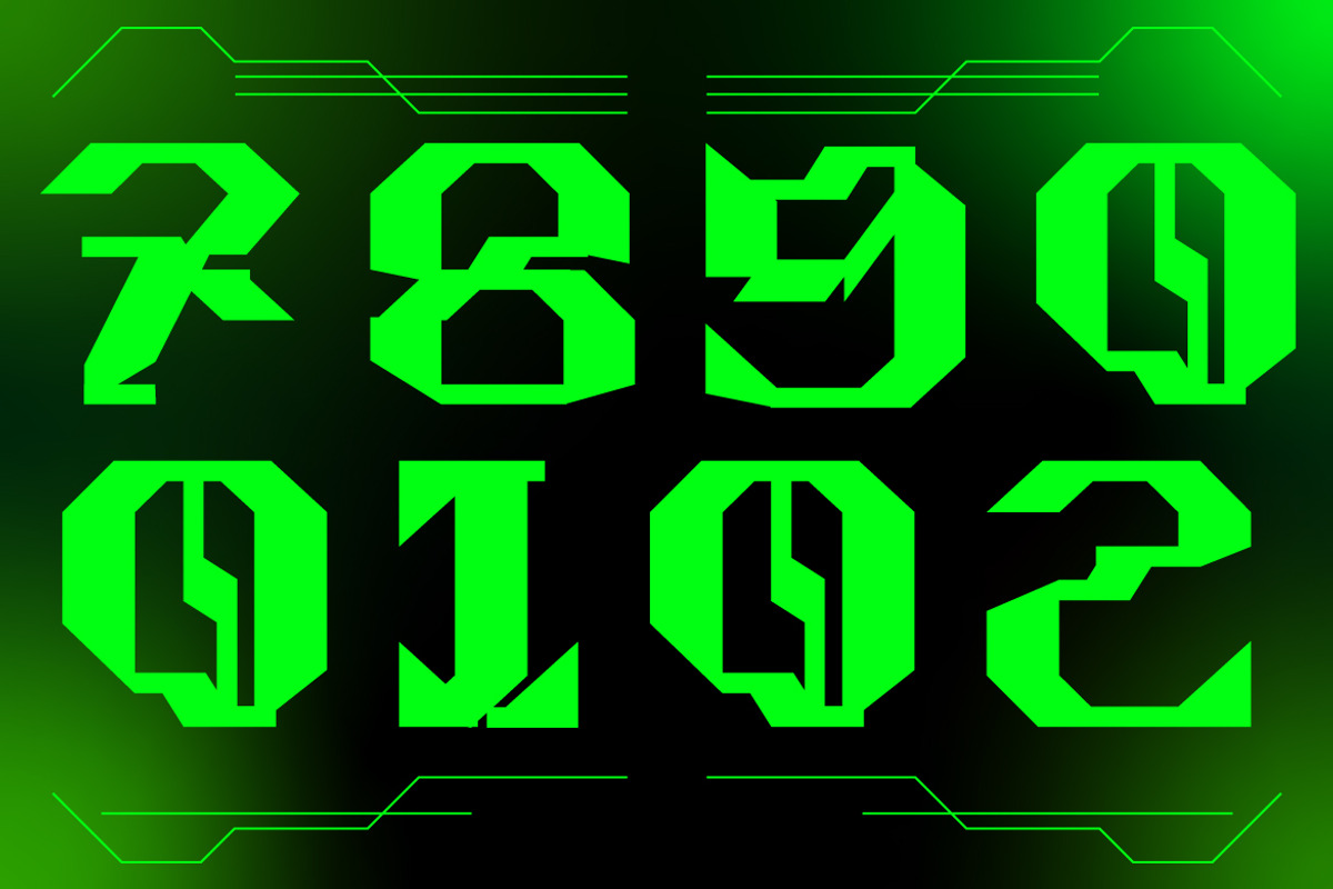 Orek Futuristic Display Font, a Sans Serif Font by kangfont Studio (Photo 4 of 11)