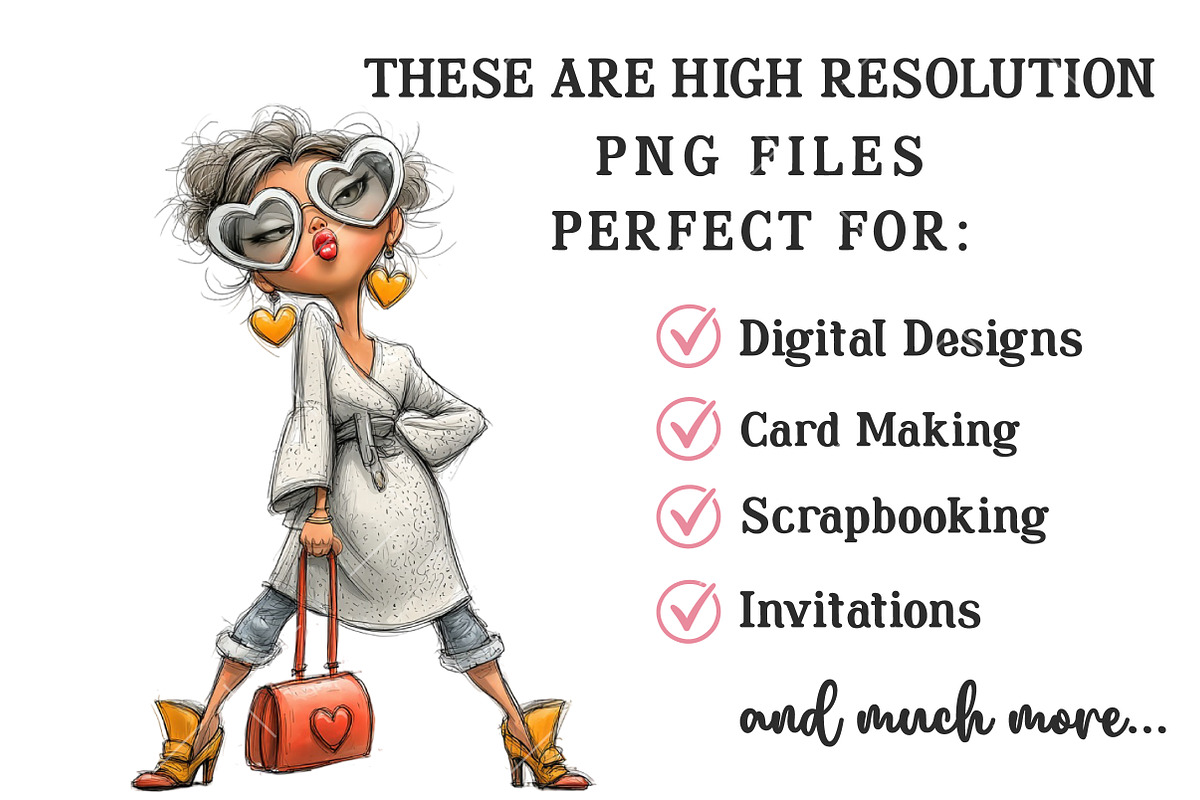 Whimsical Girl Valentine Clipart, an Illustration by OK Design (Photo 4 of 6)