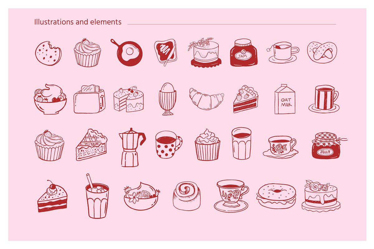 The Breakfast Club Illustration Set, a Decorative Illustration by Marish (Photo 5 of 10)