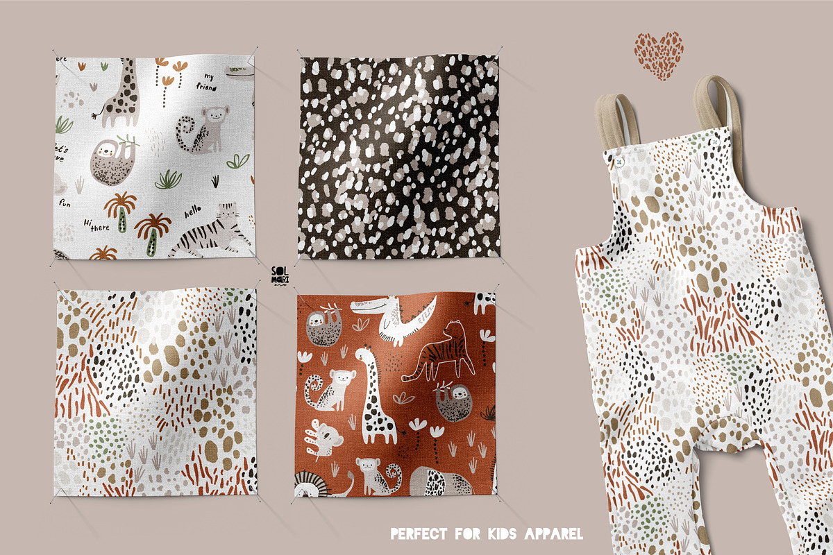 The WILD kids graphic collection, a Pattern Graphic by solmariart (Photo 2 of 8)