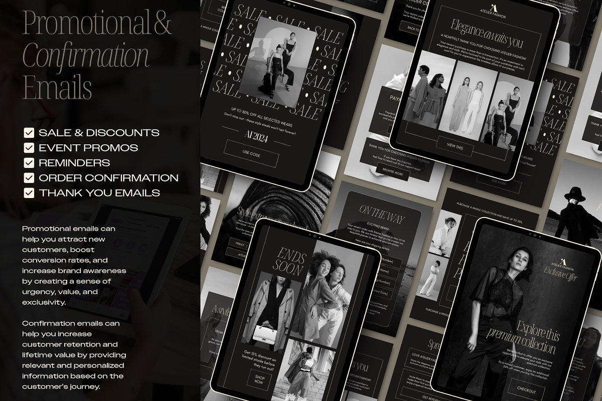 Fashion Emails | 50 Canva Templates, an Email Template by Creatif Foundry (Photo 5 of 9)