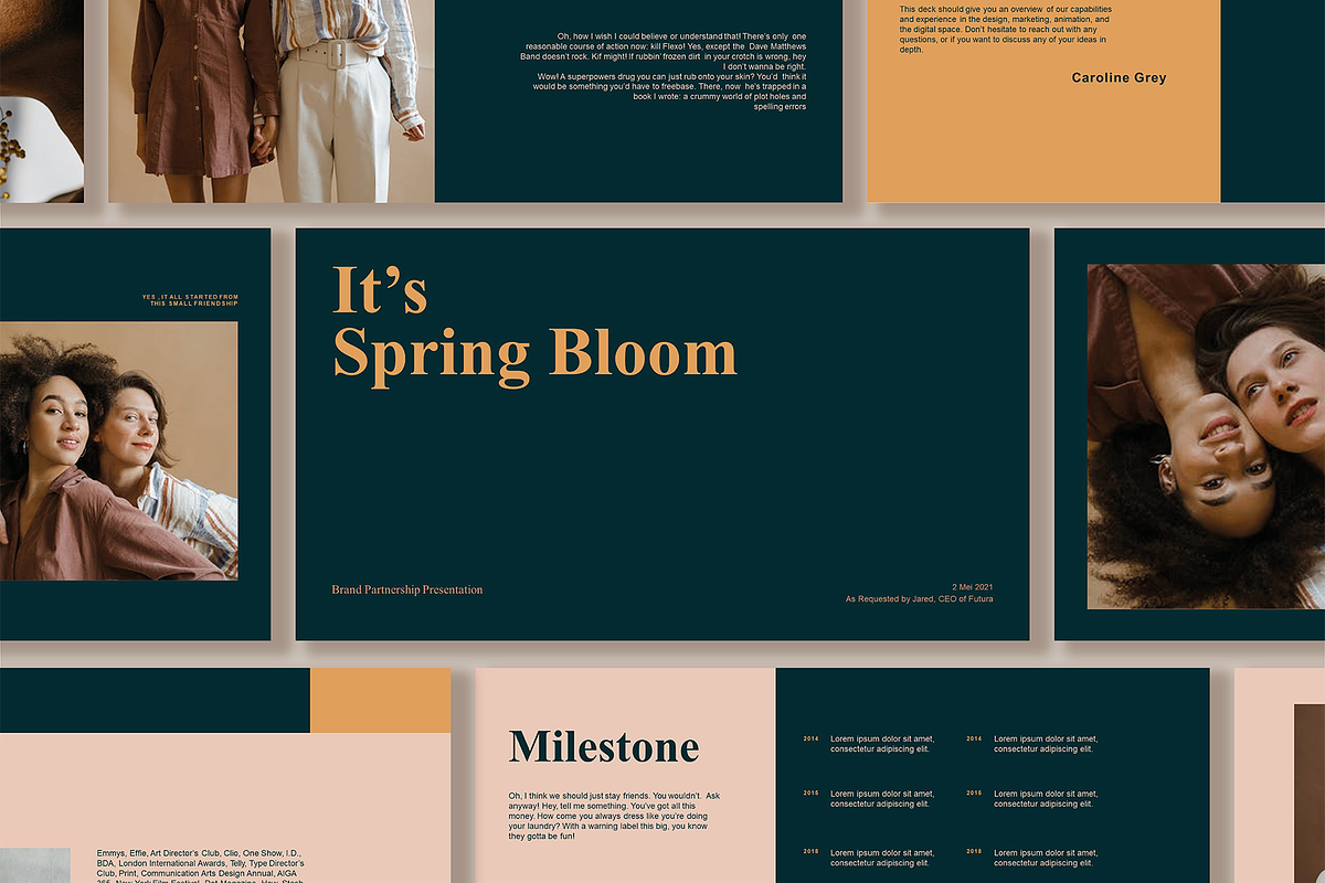 Spring Bloom Presentation Template, a Presentation Template by VectorKiss GraphicsSupply (Photo 1 of 9)