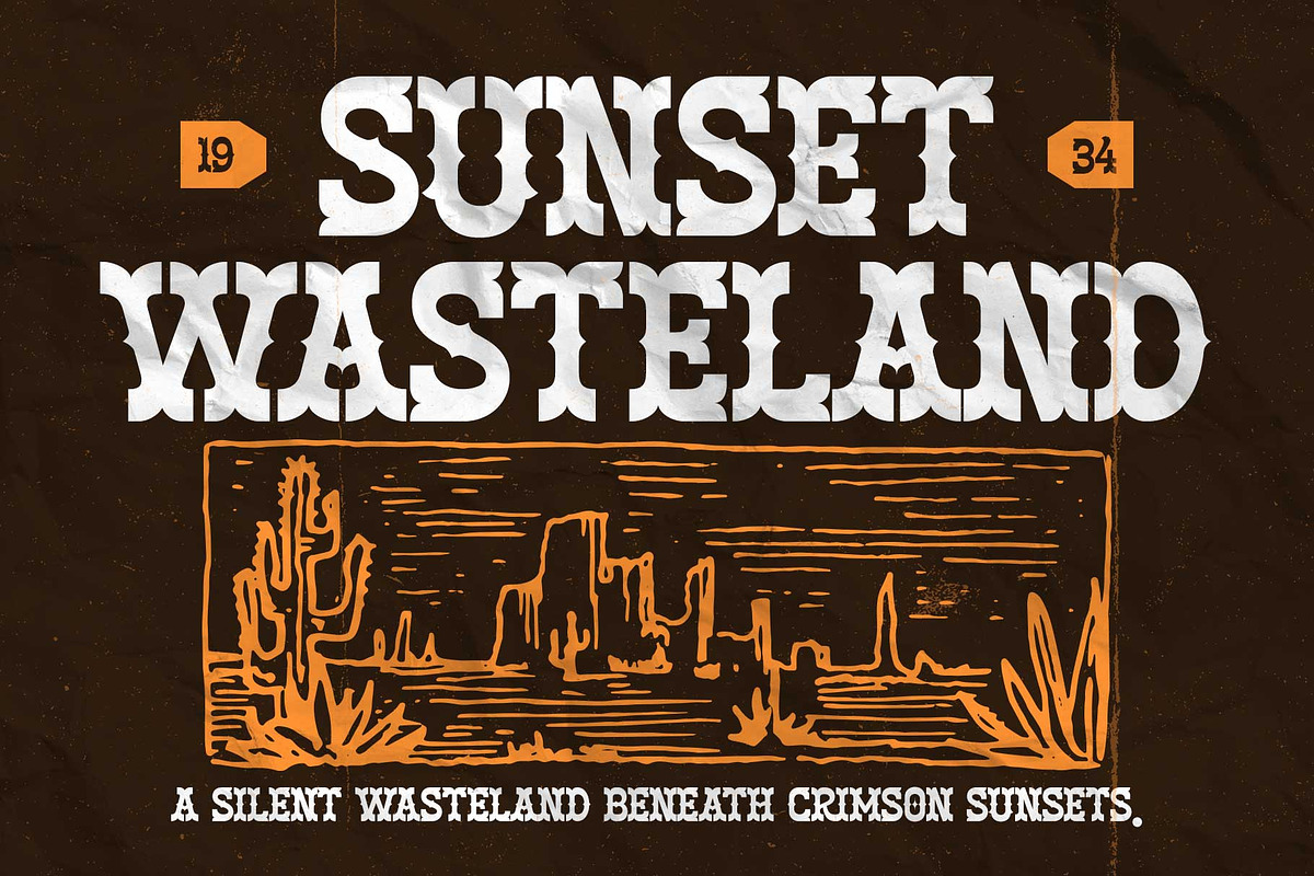 Armour Horse - Bold Western Display, a Slab Serif Font by Arterfak Project (Photo 1 of 11)