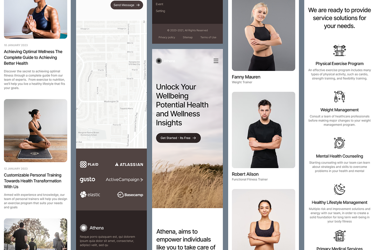 Athena - Health and Wellness Website, a Landing Page Template by SundayWorkTeam (Photo 3 of 6)