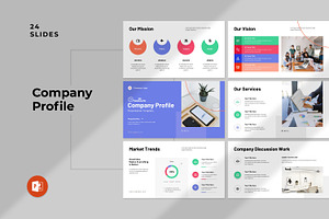 Company Profile Presentation Templat, a Presentation Template by Studio_Clarity