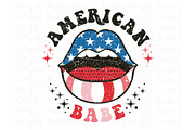 Sexy Lips American Babe, a Decorative Illustration by Simply Factory (Thumbnail 1 of 2)