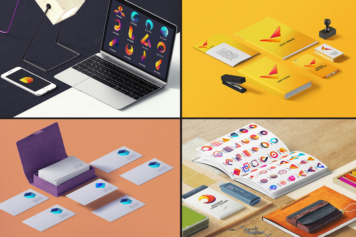 984 Modern Logo Shape, a Branding & Logo Template by Toonsteb (Photo 2 of 18)