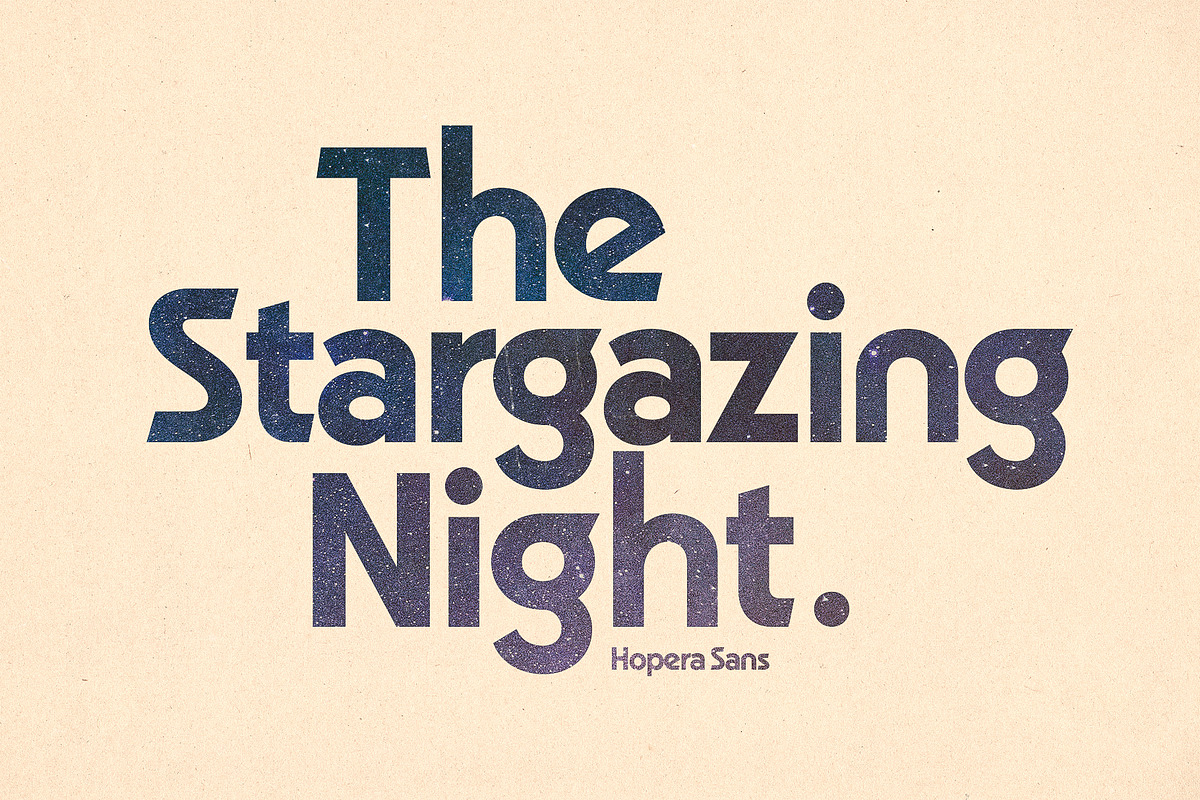 Hopera Sans - Geometric Font, a Sans Serif Font by ManuelRosin (Photo 9 of 12)
