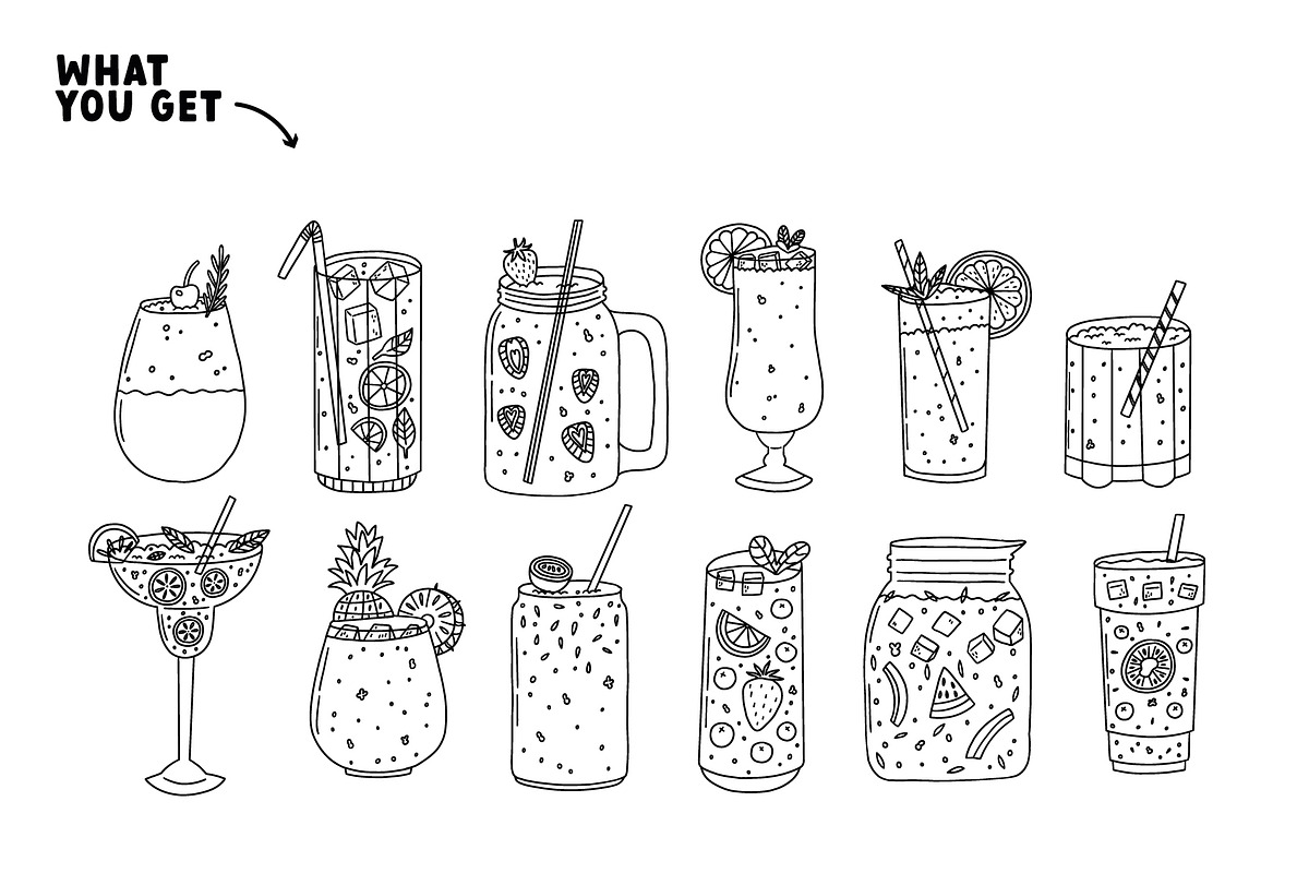 Summer Cocktails, an Object Graphic by AnkaDrozd (Photo 3 of 7)