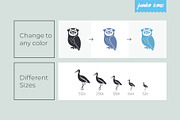 Animals - Birds Glyph Icons V2, a Solid Icon by Jumbo Icons (Thumbnail 4 of 5)