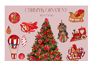 Watercolor Christmas ornaments, an Object Graphic by ma_i_vi (Thumbnail 4 of 20)