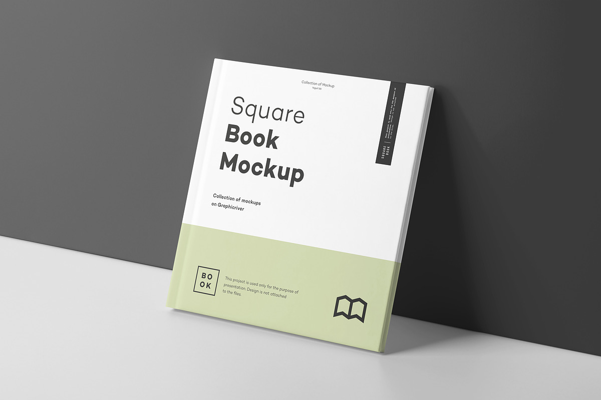 Square Book Mock up 2, a Books & Magazine Mockup by Yogurt86 (Photo 8 of 18)