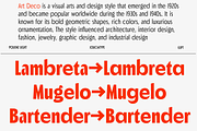 Polienz | Artdeco Font, a Sans Serif Font by Jolicia Type (Thumbnail 10 of 19)