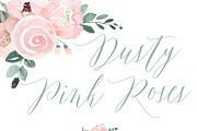 Dusty Pink Roses, a Decorative Illustration by AnnelyBlooms (Thumbnail 5 of 7)