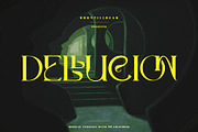Dellucion, a Serif Font by Burntilldead (Thumbnail 1 of 13)