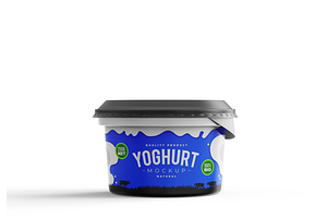 Yoghurt Cup Mockup