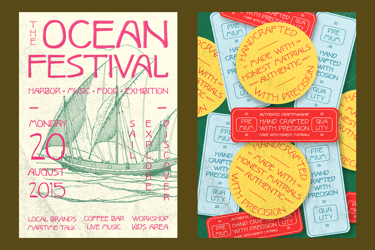 Vortial | Handdrawn Typeface, a Handwritten Font by Goodwheel Studio (Photo 9 of 9)
