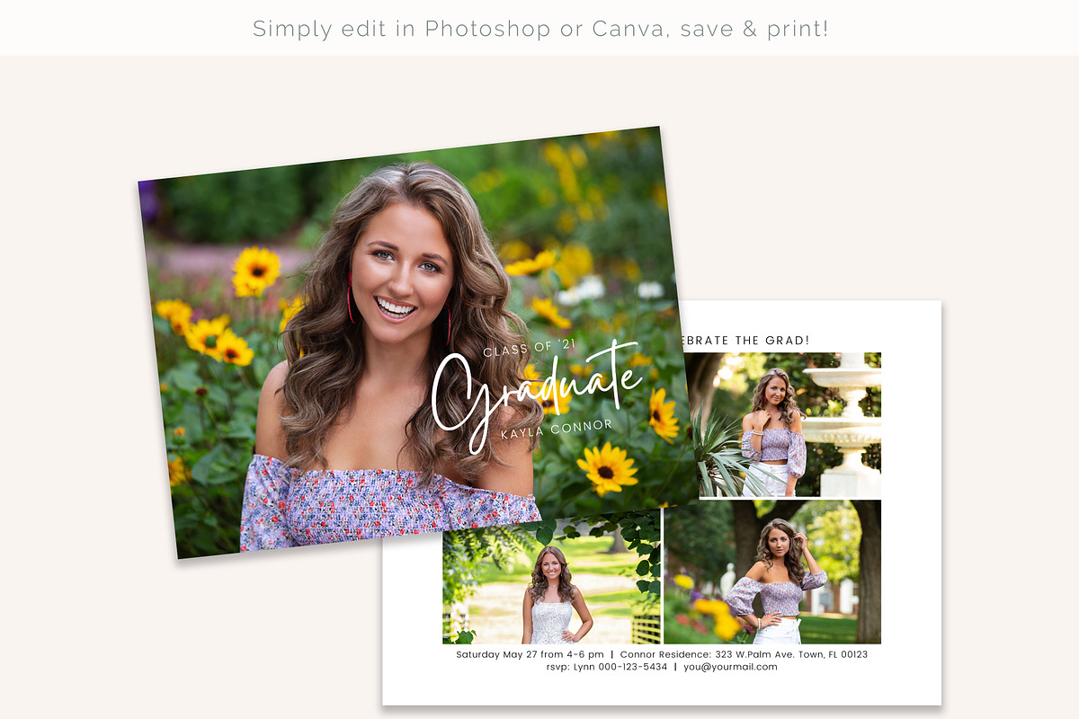 Graduation Announcement Template, an Invitation Template by Sweet Little Muse (Photo 4 of 5)
