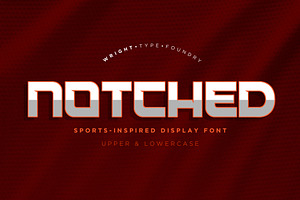 Notched | Sports-Inspired Font