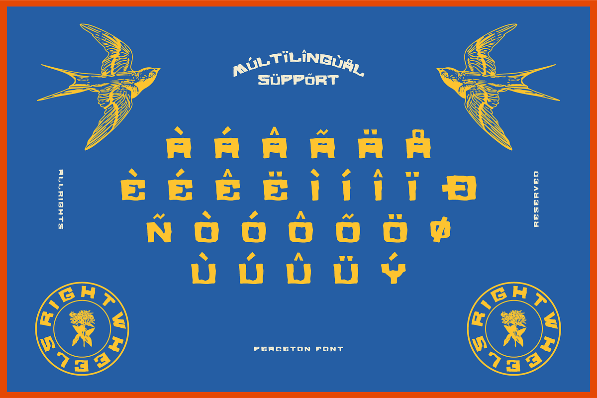PEACETON - Retro Display Font, a Handwritten Font by Rightwheels (Photo 4 of 10)