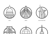World Cities Illustrations, a Decorative Illustration by Prosymbols (Thumbnail 7 of 7)