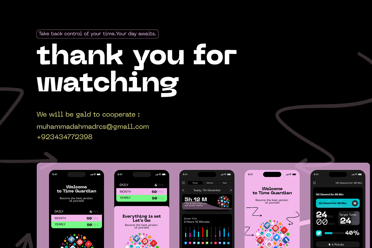 Time Guardian - Tracking & Managing, an UI Kit Template by Muhammad_Ahmad (Photo 6 of 6)