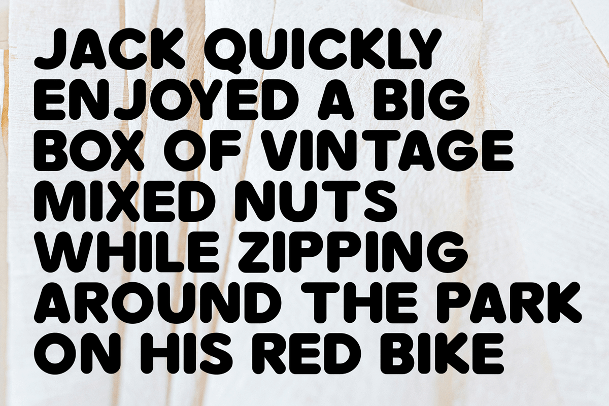 Micksu - Round Display Font, a Sans Serif Font by overlaytemplates (Photo 3 of 7)