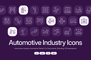 Animated Automotive Industry Icon, an Outline Icon by Prosymbols (Thumbnail 1 of 4)