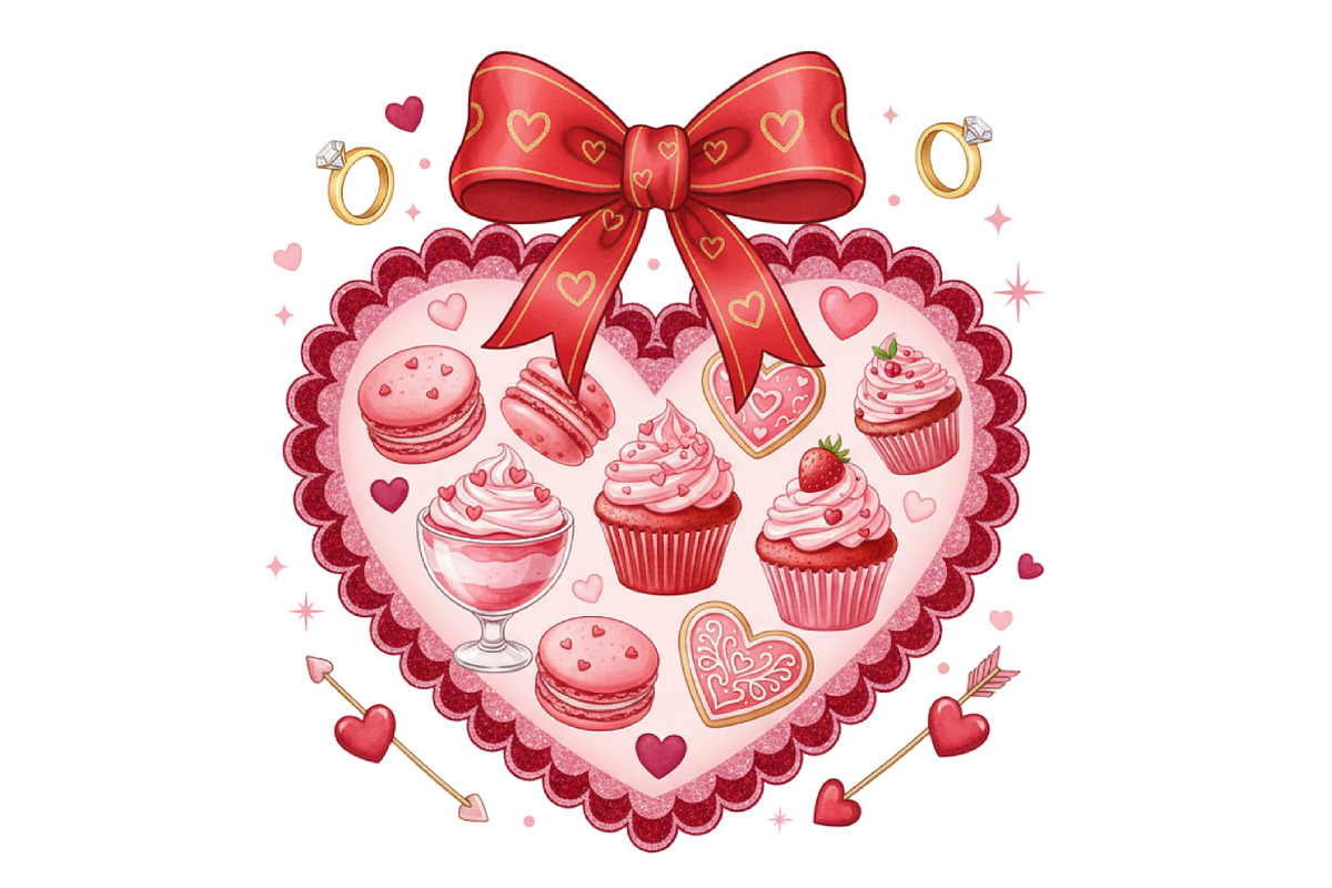 Kisses Valentine Heart Png, Coquette, an Illustration by Designking (Photo 3 of 6)