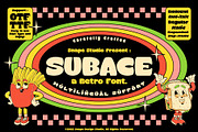 Subace - Retro Font, a Sans Serif Font by Snape Design Studio (Thumbnail 1 of 9)