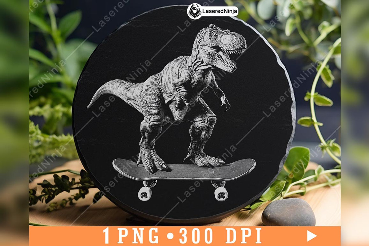 T Rex Skateboard Dinosaur Funny, a Background Graphic by LaseredNinja (Photo 3 of 7)