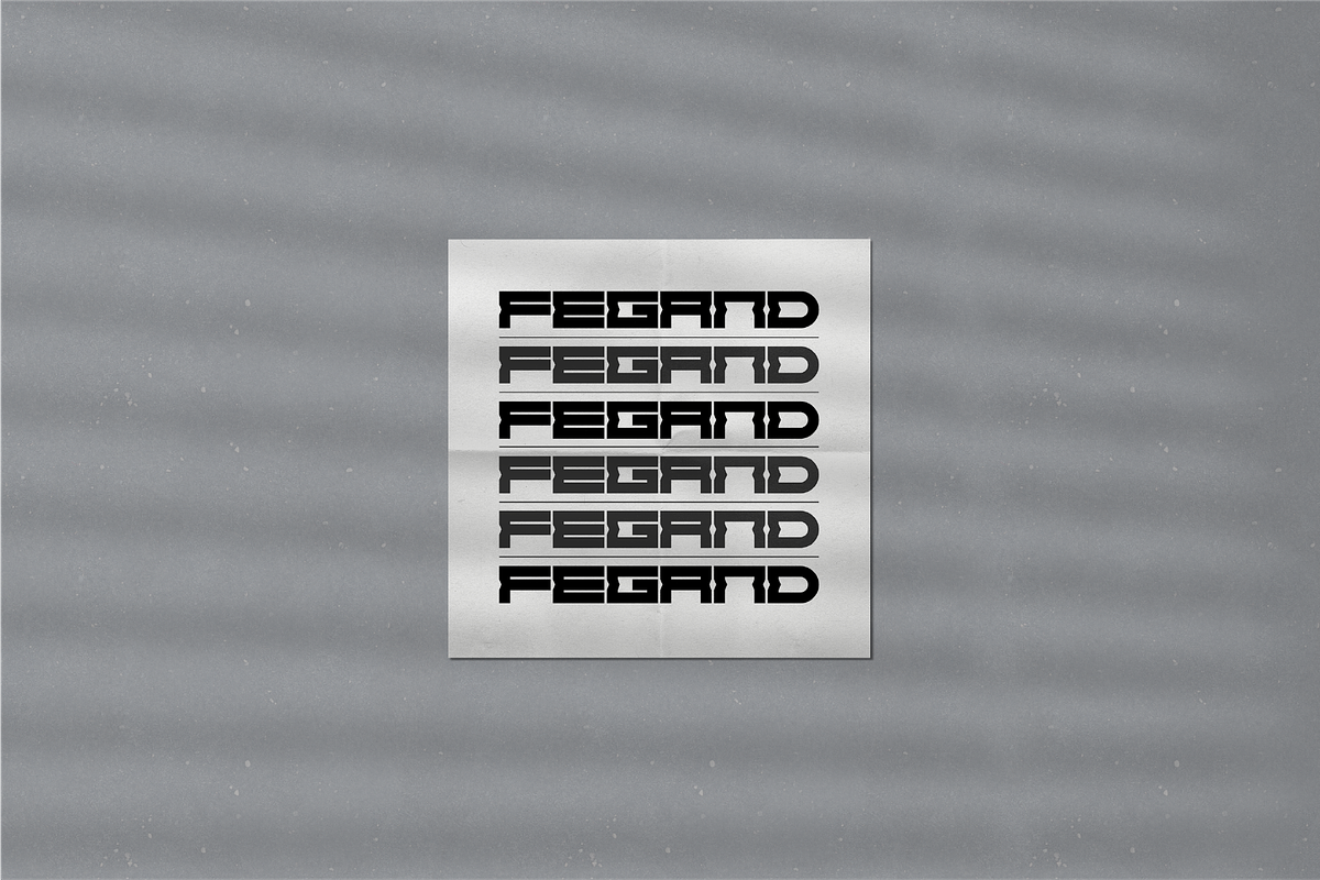 Fegand - Futuristic Display Font, a Sans Serif Font by Typeagle (Photo 9 of 10)
