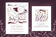 Baby Shower Set • Moon & Stars, an Invitation Template by Yeticrab (Thumbnail 1 of 10)