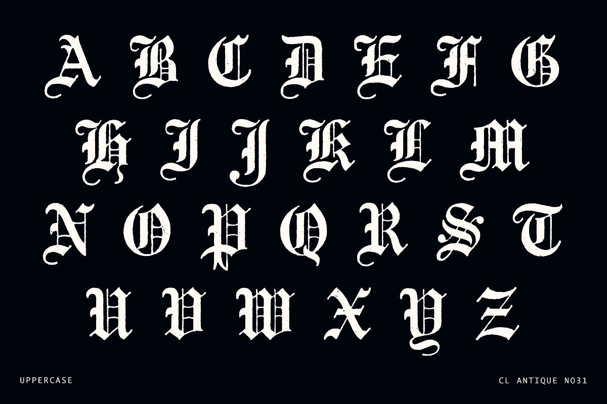 Rustic Old English Blackletter Font, a Blackletter Font by Century Library (Photo 3 of 5)