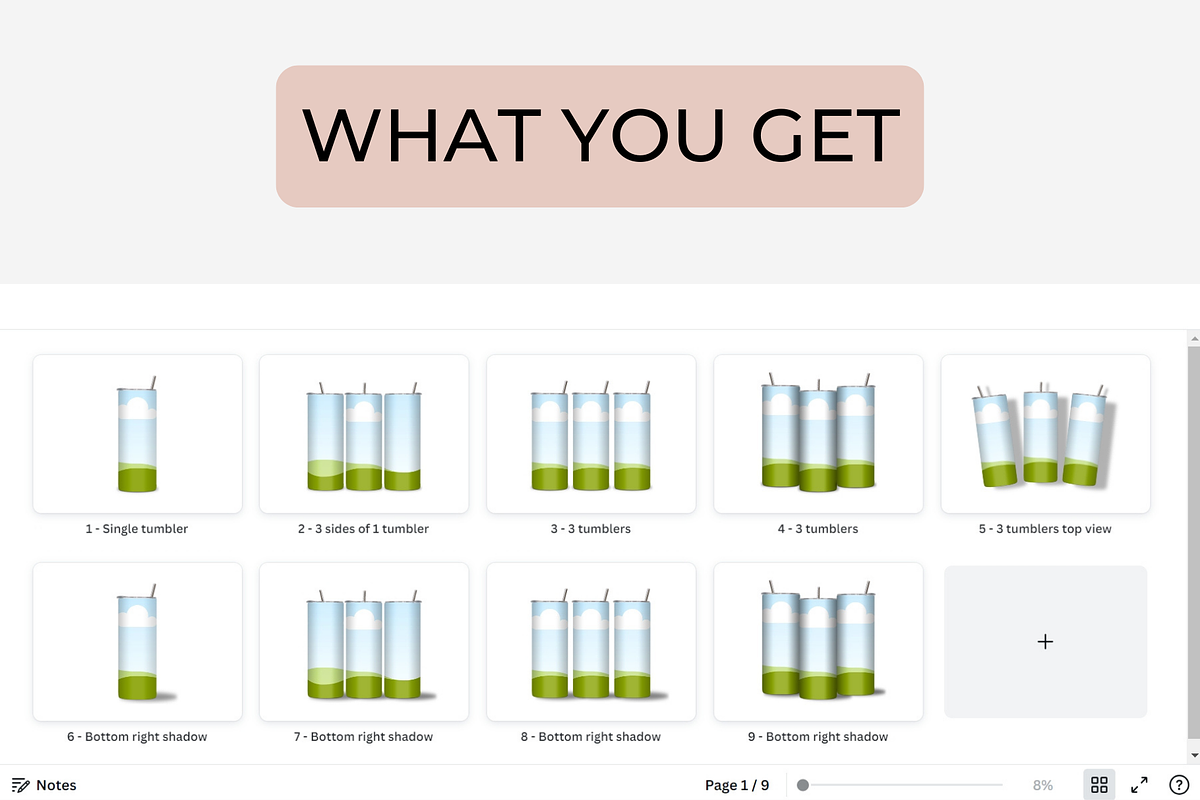 20oz Skinny Tumbler Mockups, a Cups & Container Mockup by NoemieDesigns (Photo 4 of 6)