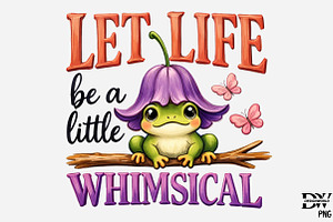 Spring Quote Frog png, an Illustration by Designworld