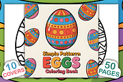Simple Patten Eggs Coloring Book, a Seasonal Illustration by Coco Bloom (Thumbnail 1 of 4)